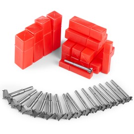 REDDRAGON Juego De Brocas Forstner 15 –35 mm 16 piezas HSS Carbón Acero Tungsteno Titanium Recubierto Sierra para Taladrar Madera Punching Bit Losas Madera Conjuntos Perforación Carburo Cementado