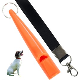 Gun Dog Training Whistle, One Whistle Lanyard And One Dog Clicker, Solid Tone & Far Reaching Sound, Frequency Standardised, Ideal for Callback, Clickers For Dog Training, Pupp Training