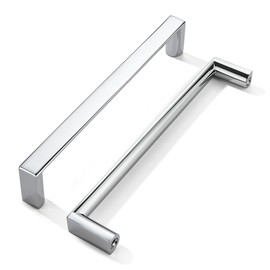 khtumeware 5 Pack 6-1/4 Inch(160mm) Polished Chrome Square Cabinet Pulls Kitchen Cabinet Handles Cabinet Hardware Drawer Pulls for Dresser Cupboard