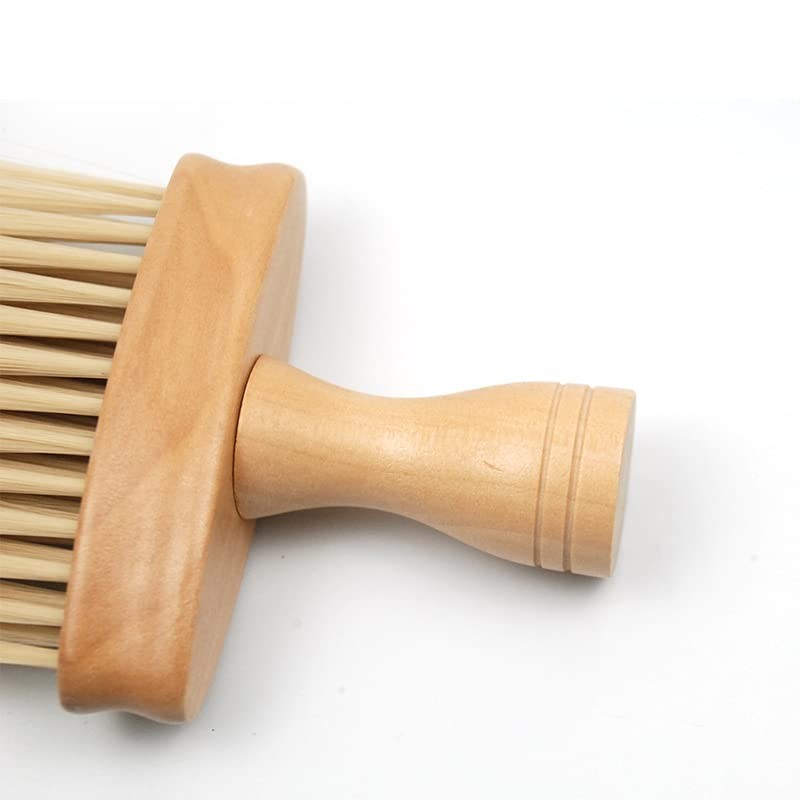 Hair Cutting Brush Professional Hairdressing/Barber Wooden Neck Brush - Soft