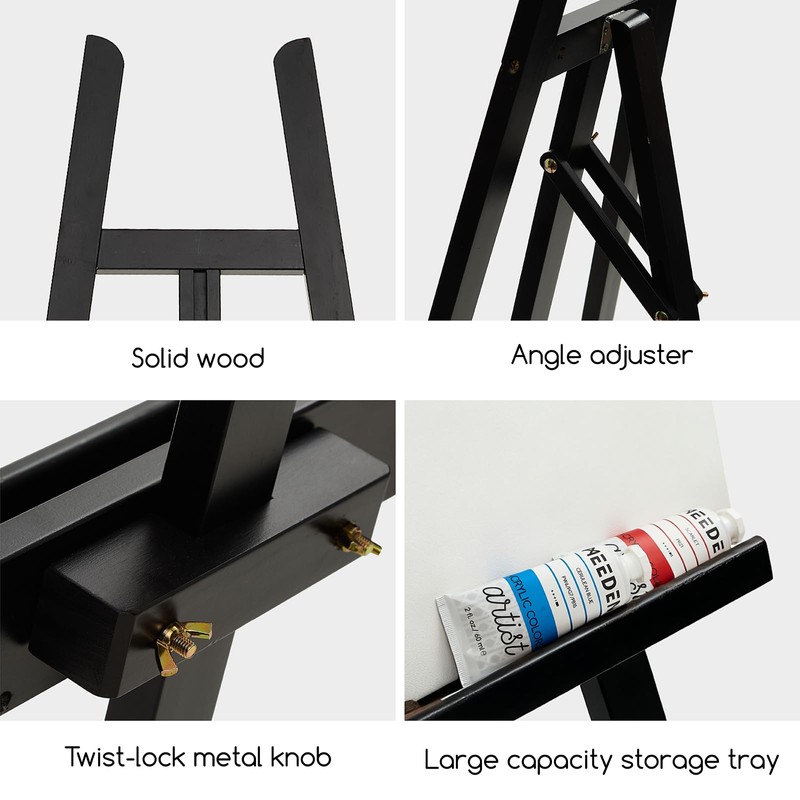 MEEDEN Display Easel Stand for Sign: Adjustable Wooden Stands for