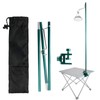 Outdoor Portable Aluminum Alloy Lamp Holder Camping Folding Hanging Light