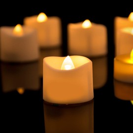 12 Velas Led Pequeñas, Velas LED, Flama Realista con Movimiento para San Valentín, Cumpleaños, Fiestas, Navidad, Bodas Decoración