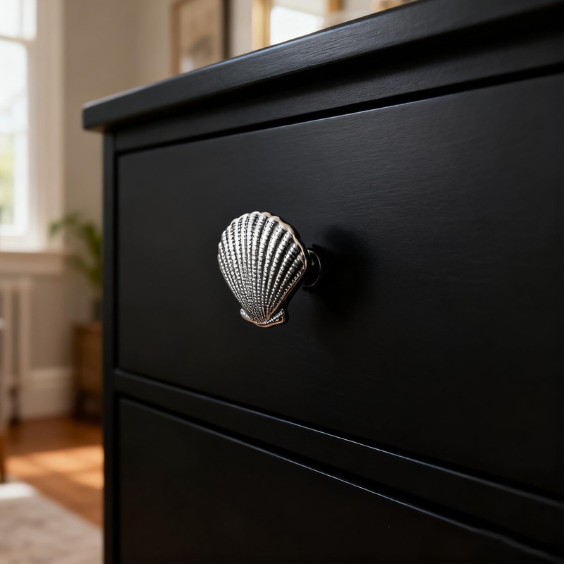 LD-YUNJIA Seashell Drawer Pulls Handles,Coastal Drawer Knobs for Wardrobe Cupboard