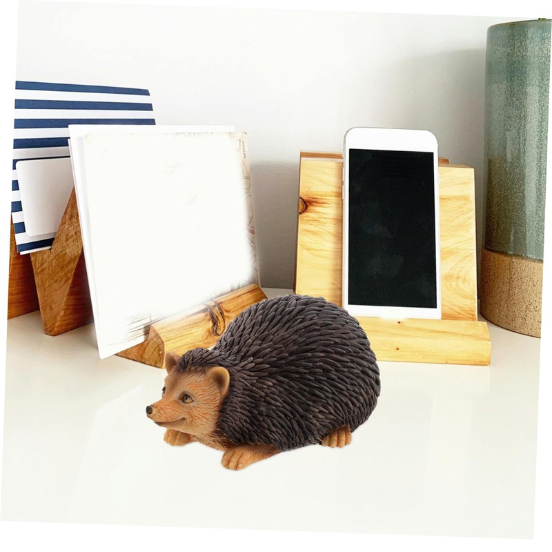 Operitacx Hedgehog Key Box Small Garden Statue House Key Hider