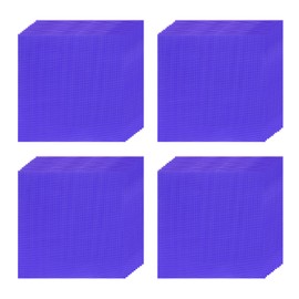 QUARKZMAN 200 Stück Folienbonbonverpackungen, 6 x 6 Zoll Schokoladenverpackungen, Aluminiumfolie für Karamellbonbonverpackungen Dekoration (Blau, Feines Gitter)