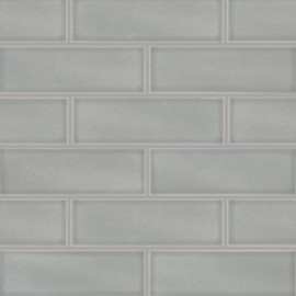 MSI Morning Fog 4 inch x 12 inch Handcrafted Glazed Ceramic Subway Tile for Kitchen Backsplash, Wall Tile for Bathroom, Shower Wall Tile, 4x12 inch Mosaic Tile, Gray-Light