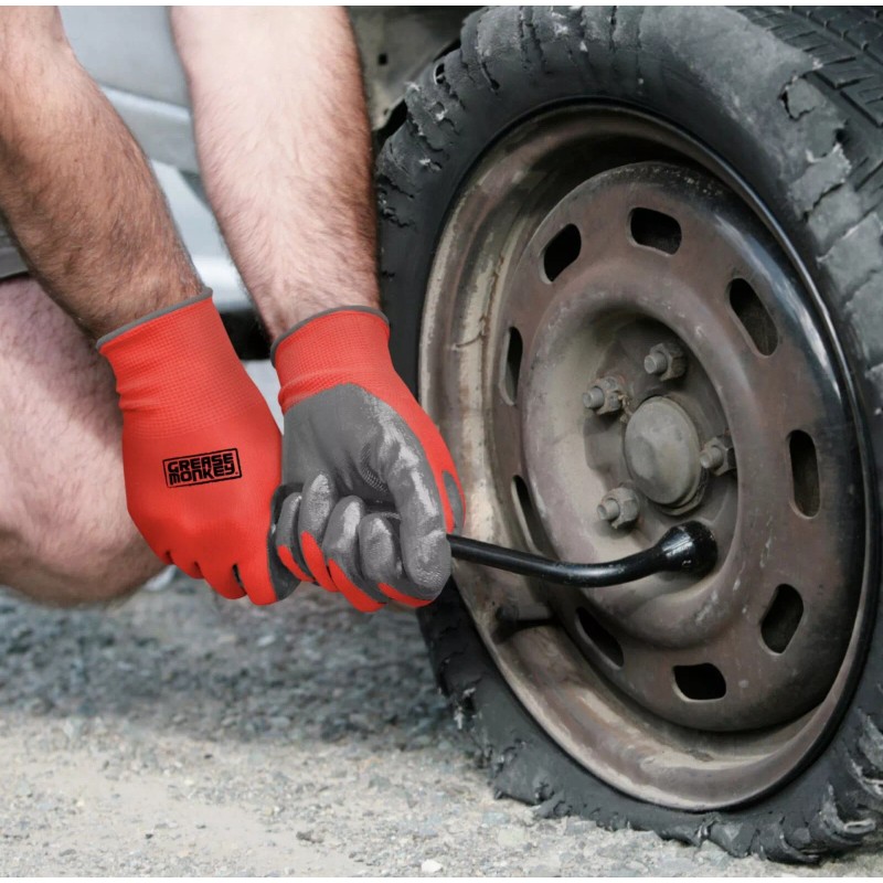 Grease Monkey Nitrile-Coated Work Gloves (15 pk.) Large construction, mechanic