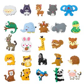 DAWRIS Pack of 25 Magnets Children's Animals Fridge Toddler Magnets Animals Children's Fridge Magnets Toddler Cute Animal Magnets for Toys Education, Fridge Beautify