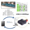 cablecc USB2.0 & USB 3.0 Internal Four Female Mount Panel