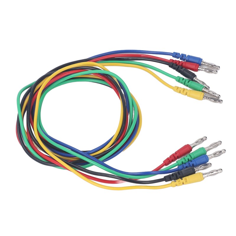 Magnetic Test Leads Kit Soft Flexible 5 Colour 4mm Banana