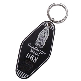 Standard Factory mkr-002 [Genuine Leather] Motel Hotel Maria Leather Key Ring Key Ring Key Chain Cowhide Leather, Black