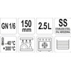 Yato YG-00292 – Gastronorm Container GN Stainless Steel