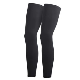 Salome Idea One Pair Compression Full Length Leg Sleeve for Men Women, Running, Basketball (Black-XL)