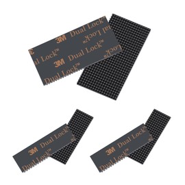 MVSSP 6-Pack Dual Lock Adhesive Strips for EZ Pass/I-Pass/SunPass - 2 Strips (1"x2") and 4 Strips (1.51"x0.51") - Easy Mounting Kit for Toll Tags