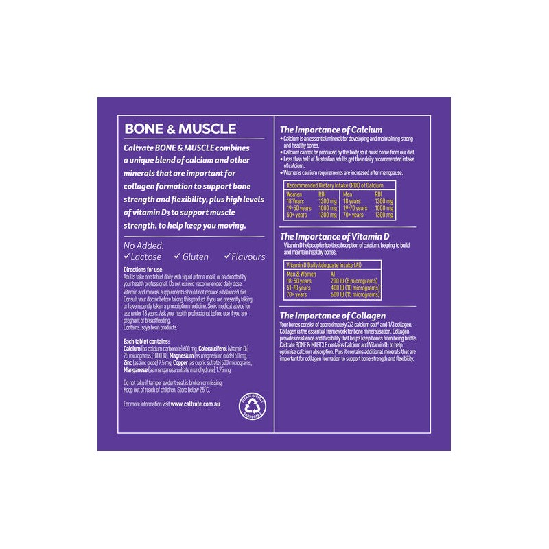 Caltrate Bone & Muscle 60 Tablets