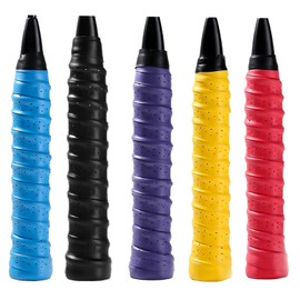 DFsucces Grip Tape, Tennis Badminton 5-Pack, Racket Grip Tape, Anti-Slip, Shock Absorbent, Sweat Absorbent, Porous, Breathable, Super Absorbent Grip (Color)