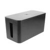 LABRIMP Cable Management Box Organizer Black Plastic Storage Case for