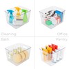 Smart Design Large Clear Storage Bin with Handles - 12.2"
