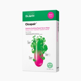 Dr.Jart+ Cicapair™ Sensitive Skin Serum Face Mask for Redness | Sheet Mask | Korean Skin Care, 5 Pack
