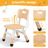 Arlopu Kids Table and Chairs, Height Adjustable Toddler Table and