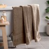 Brentfords Light Brown Bath Sheets, 100% Cotton Towels Super Soft