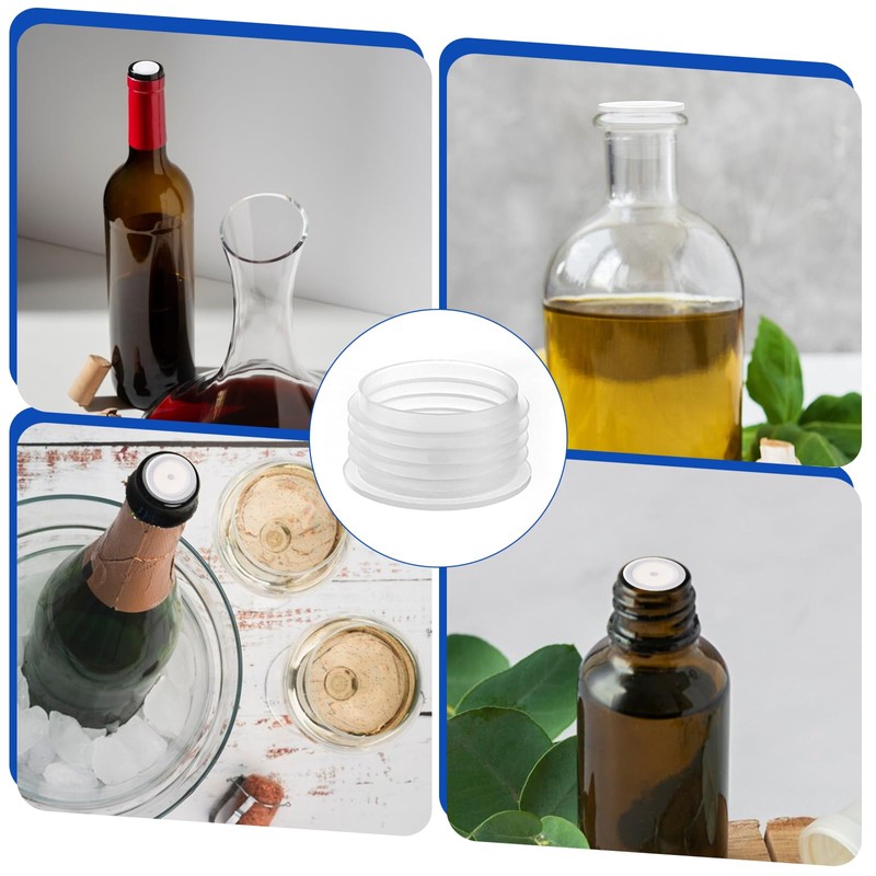 Pack of 60 Salt and Pepper Shaker Stoppers, Reusable Round