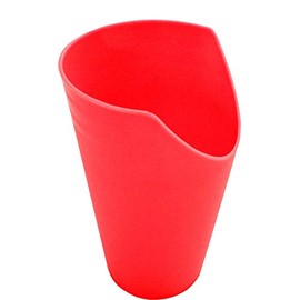 Pflegehome24® Drinking Cup with Nose Cut-Out, Red, Patient Cup, Drinking Aid