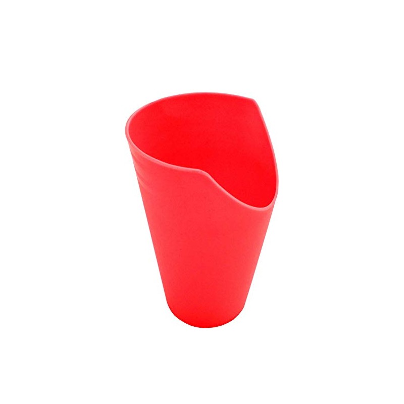 Pflegehome24® Drinking Cup with Nose Cut-Out, Red, Patient Cup, Drinking