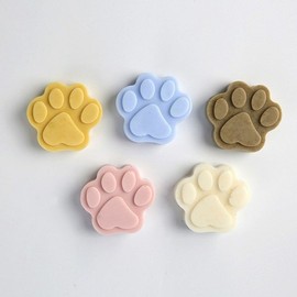 반려견 애견 발바닥 수제 비누 5p세트 피부 클렌징바 (WB86344) Pet dog foot handmade soap 5-piece set skin cleansing bar (WB86344)