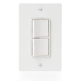 Panasonic EcoSwitch 2-Function On/Off Wall Switch for Exhaust Fan & Light, FV-WCSW21-W, Almond