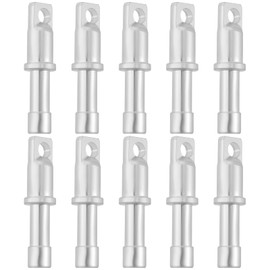 YINETTECH 10Pcs Tent Pole End Plug Aluminum Alloy for 8.5mm Tent Pole Silver