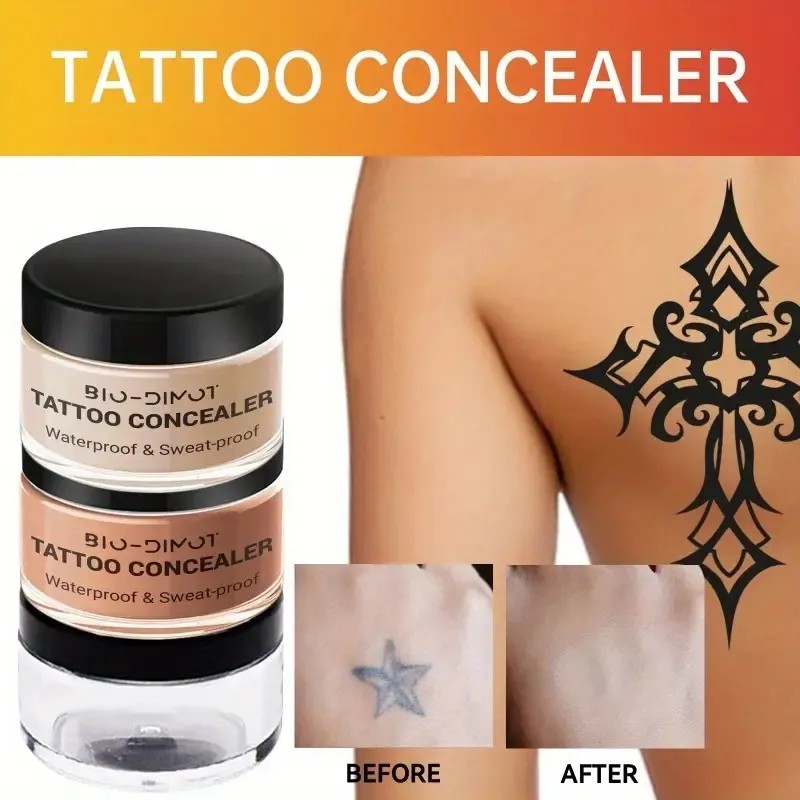 Profesional Maquillaje Cubre Tatuajes Cicatrices Acné Tatoos Bicolor