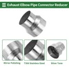 X AUTOHAUX 3.5"OD to 4.5"OD Mandrel Exhaust Bend Elbow Concentric