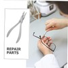 Tofficu Eyeglass Repairing Tool Stainless Steel Nose Pad Plier for