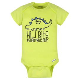 Onesies Brand Unisex Baby 3 Onesies 3 Pants Outfit Bundle Mix n Match Newborn to 12M, Grey Green Camo Dino, 12 Months