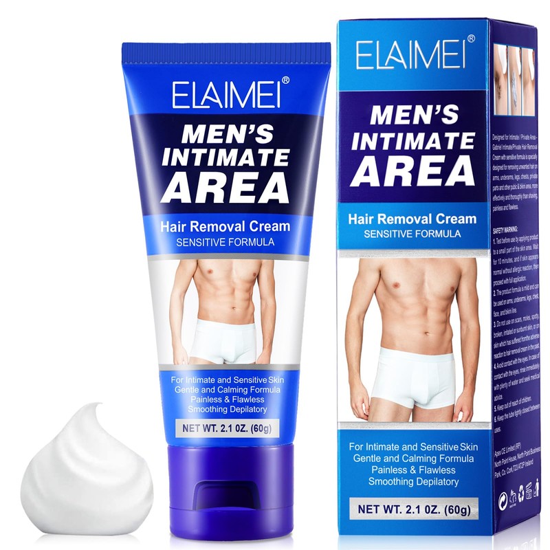 Dinalio Down Under Hair Removal Cream,Depilatory Cream for Intimate Areas