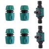 2PC Quick-Release in-line Shut-Off Valve for Garden Hose Pipe, Compatible