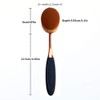 Yoseng Oval Foundation Brush Large Toothbrush makeup brushes Fast Flawless