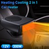 200W Portable Car Heater, 12 Volt Heaters for Cars, Auto
