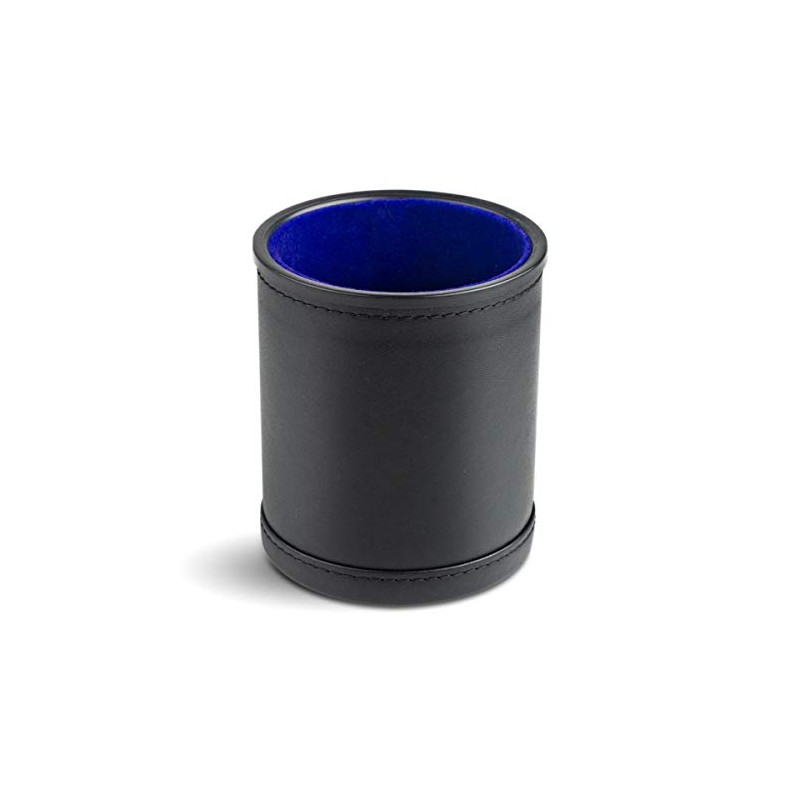 Small and Quiet Felt-Lined Synthetic Leather Dice Cup for Yahtzee,