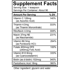 Honeycombs B-Complex-Liquid for easy absorption, Alcohol Free, High Potency Formula
