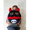Snuggaboos Jumpo Shadowpaws The Devil Cat Squish: 14-Inch Super Soft