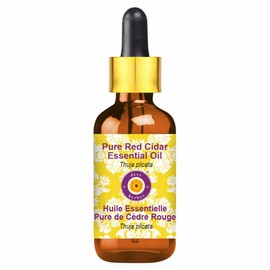 dève herbes Pure Red Cidar Essential Oil (Thuja plicata) with Glass Dropper Natural Therapeutic Grade Steam Distilled 10ml (0.33 oz)