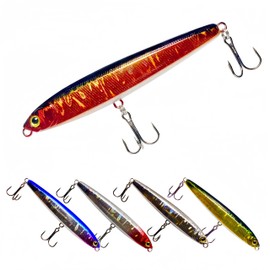 RUIJIAXIANG Sinking fishing lure fishing lures hard bait Kit 24g 10cm 15g 8cm 5pcs Pencil lures set Treble Fishing Hooks for Freshwater Saltwater (15g 8cm)