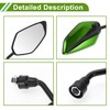 HOPESPANNER Universal Motorcycle Rear View Mirrors Adjustable Bar End Side