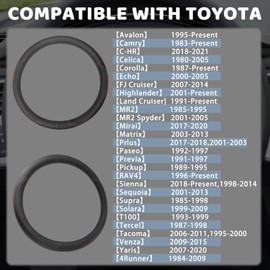 ramuel Compatible with Toyota Car Steering Wheel Covers, 14.5-15 inchs Premium Leather with Anti-Slip Patterns Protective Covers, Automotive Interior Decoration Accessories (Black)