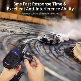 DUMBORC X6 RC Radio Transmitter and Receiver X6FG with Gyro (2pcs), 6H Remote Controller with Circuit Safety Protection, 3S Fast Response, Smart Mix Control Function for Remote Car/Boat/Tank