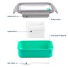 1500mL Bento Box Portable Lunch Box with 4 Compartments, Leak