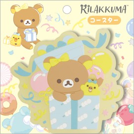 San-x Rilakkuma "Nikoniko Happy for You" Coaster KA16701